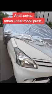 Sarung Cover Mobil NEW CALYA-SIGRA Premium Bahan 100% Polyester Anti Luntur aman Untuk Mobil Putih