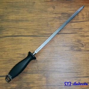 M Kitchen แท่งลับมีดกลม แท่งกรีดมีด สเตนเลส ขนาด 12นิ้ว