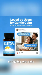 RediCalm Natural Calm Support | Gentle Stress Relief 30 Vegetable Capsules
