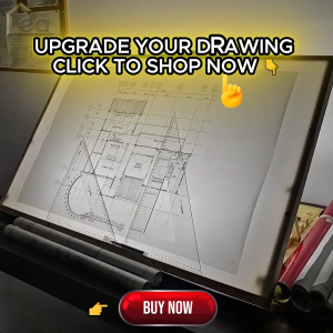 CEA Portable Drawing & Drafting Table Board | White Acrylic Glass for Artists/Architects/Engineers