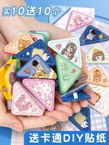 Multi-Functional Transparent Triangle Clip Document Page Holder Bookmark Paper Clip Edge Corner Clamp Business Supply