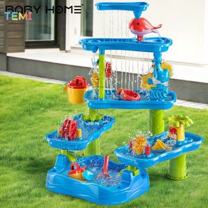 TEMI Water Table Toys Play Beach Set Sand Whee Sand Toy Beach Toys Blaster Toys Pool Toy