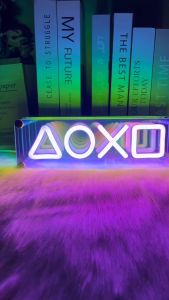 โคมไฟนีออน LED โคมไฟ icon Playstation ใช้สำหรับตกแต่งห้อง ภายในบ้าน