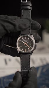 Jam Tangan Pria Christophe Arden CA 3001 MDLSSBAOR Black Dial Black Leather Strap