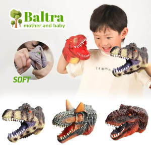 Baltra Simulation Dinosaur Hand Puppet Rubber Gloves Toy Jurass Animal World Model Doll Tyrannosaurus Rex Head Model Toy Kids Gift