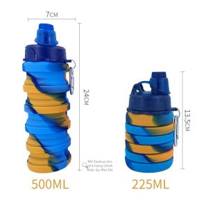 TIANZHENTONGXIU | Bình Nước Gập Gọn Bằng Silicone