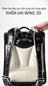 Cặp sách Balo chống gù Nhật Randoseru Kids Ami - Pelican Pokke cho bé trai ba lô