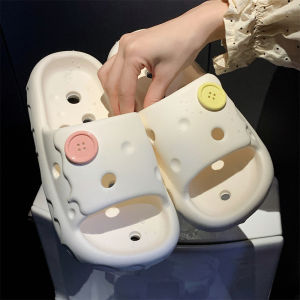 Dép Đi Trong Nhà EVA Mùa Hè Cho Cặp Đôi Chống Mùi Đế Mềm Lỗ Rỗng Vui Nhộn Phòng Tắm Giày Đi Trong Nhà Cho Nam Và Nữ