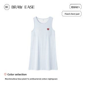 BE | Cotton Padded Vest Sleep Dress