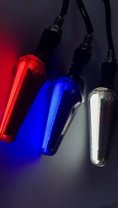 2pcs Motorcycle LED Turn Signal Lights Yellow Flowing Flashing Turn Signal Indicator Moto Blinker Universal