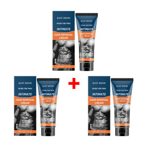 East Moon | Men Hair Removal Cream Gentle Painless Depilatory Cream for Male Chest Back Underarm Low Irritation Full Body Hair Remover