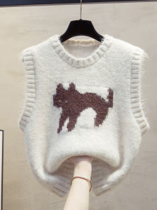 JIANDIYA | Round Collar Knitted Loose Outerwear Vest