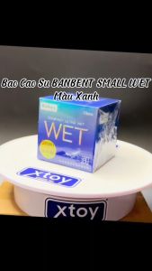 Bao Cao Su BANBENT WET size Nhỏ 49mm gấp đôi lượng gel siêu mỏng hương thơm - Hộp 10 bcs