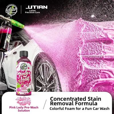 LUTIAN | Pink Car Wash Liquid Pre-cleaner High Foam Softener Powerful Stain Removal