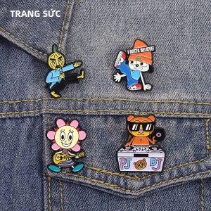 Huy Hiệu Ghim Men Trò Chơi Nhịp Điệu Âm Nhạc - Tôi Phải Tin! Trò Chơi Parappa & PJ Berri Trâm Cài Áo Hình Nhân Vật Hài Hước Phụ Kiện Trang Sức Dành Cho Mọi Người