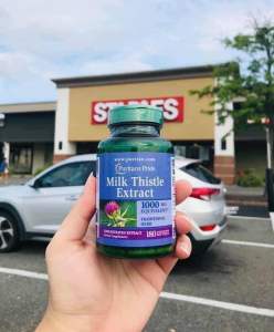 [Đu Bill Store + Bill Air] Viên uống bổ gan Milk Thistle Extract Puritan’s Pride 1000mg 180 viên của Mỹ