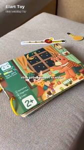 683 stickers Sticker Game Busy Book For Toddlers Baby Activity Book Early Education Learning Book