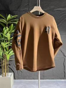 Autumn and Winter New Arrival Trendy Arc Zipper Sleeve Sweatshirt Men K-style Fashion Letter Puff Print Long Sleeves Tops