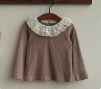 Princess Style Fleece Lined Dress And Pants Set for Girls Strawberry Shan Autumn Winter Collection Pink Open Skirt Outfit