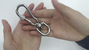 Swivel Snap Hooks for Dog Collar Stainless Steel Spring Clasp Hook for Pet Leashes/Camping Tent