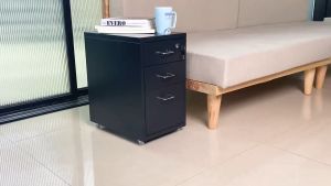 Metal File Cabinet Drawer Organizer All Steel Cabinet Heavy Duty 3/5/6L Shelf Office Drawer Metal Cabinet with Wheels and Locks