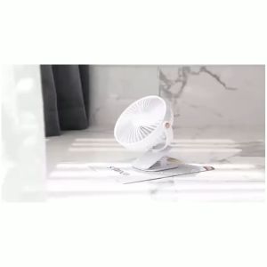 Clip Fan Adjustable 360° Rotation USB Rechargeable Table Fan 3-Speed Modes Portable Fan Kipas Klip Mini