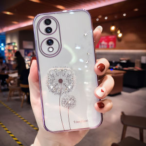 New Luxury Transparent Honor 70 Phone Case Womens Style High End Sensation Suitable for Huawei Honor 70 pro Water Diamond Soft Silicone Full Cover Anti-Fall Curved Screen