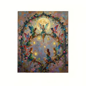 DIY Oil Painting By Numbers Kit Dream Forest Fairy Paint By Numbers Diy Numbers Painting Art On Canvas By Numbers