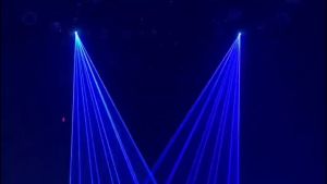 COD Lampu Sorot DJ Laser Panggung Club Proyektor Pesta Disco LED RGB 60 Pattern 8W 240V with Remote