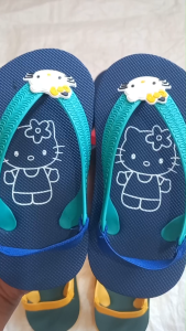 Sepatu Sandal Karet Balita Baby Toddler Empuk Ringan Gambar karakter Motif Hello Kitty Kuromi Labubu Spiderman Batman