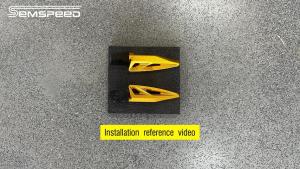 SEMSPEED For Honda ADV350 FORZA ADV 350 2022-2025 Motorcycle CNC Foldable Rear Footrest Passenger Foot Pedal Pegs Rests Footpeg