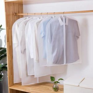 Transparent Garment Bag Dustproof Clothes Protector Cloth Cover Coat Suit Set Non Woven PEVA Clothing Storage
