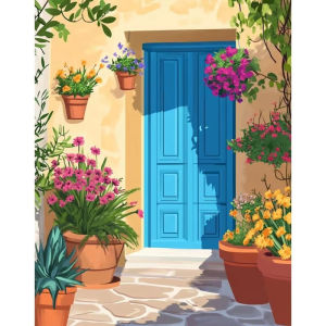 Acrylic Paint By Numbers Landscape Painting By Numbers on Canvas Coloring By Number for Adults Paint Digital Art
