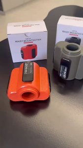 SG【ReadyStock】Advanced Waist Clip Fan: -23℃ Instant Cooling 130° Wide Angle 100 Speed Levels 36H Battery Silent Operation & Strong Wind