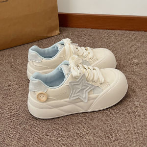 Casual Star Embroidery Thick Bottom Platform Slip-On Womens Shoes Summer 2024 Fashion Trend Comfortable Versatile Flat Sneakers