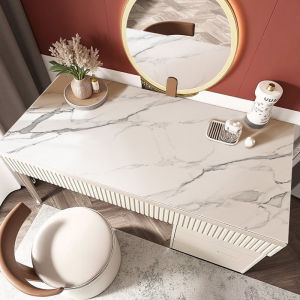 LEKEN | Marble Pattern Water-Resistant Oil-Resistant No-Wash PVC Table Pad