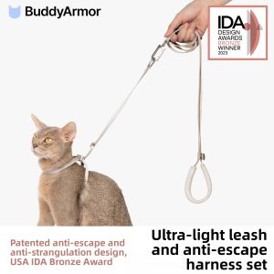 BUDDYARMOR | Ultralight Escape-proof Pet Harness and Leash Set