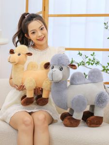 Large Size Sleeping Camel Toy Plush Doll Pillow for Girls Activity Gift Soft Velvet Material PP Cotton Filling Universal Gender