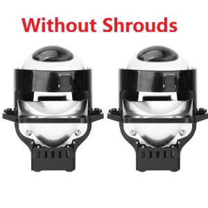 2pcs 3 Inch Bi Led Projector Lens For Headlight Hella 3R 6000K H7 H4 HB3 HB4 Auto Lamp 300W Hi/Low Beam Universal Car Accessorie