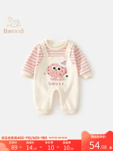 Spring Outfit Baby Girl Romper Spring Climbing Suit Baby Clothes Casual Style Long Sleeve A-Class Safety Standard Spring Autumn Use