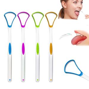 4Pcs Tongue Scraper Cleaner for Adult KidTongue Brush for Fresh Breath Dental Eliminate Bad Breath in Seconds Oral Care Tool