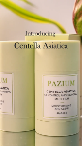 PAZIUM มาส์กโคลน มาส์กโคลนบัวบก มาส์กโคลนควบคุมน้ํามัน มาส์กโคลนทำความสะอาดผิวหน้า Centella asiatica face mask 42g เพิ่มความชุ่มชื้น