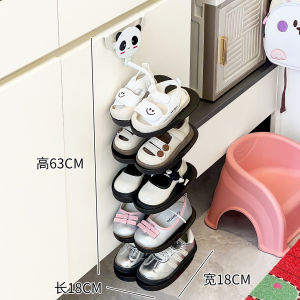 Childrens Hanging Shoe Rack Entrance Space Saving Storage Mini Baby Shoe Organizer No Drilling Required Hallway Shelf