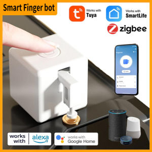 Tuya ZigBee Finger-bot Plus Smart Touch Button Switch Arms Bluetooth Finger Robot Smart Home Automation Works with Alexa Google