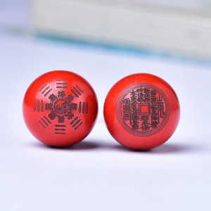 High Content Cinnabar Ancient Coin Talisman Beads Bracelet DIY Handmade Wristband Daoist Jewelry Fashion Accessory