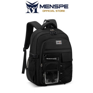 MENSPE Student Backpack Fashion Backpack Large Capacity Backpack Portable Commuting Leisure Bag Travel Laptop Backpack Waterproof Student Bag