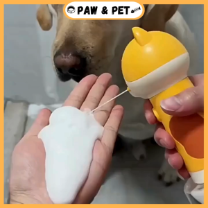Pet Bath Foaming Machine Cute Dinosaur Bubble Machine Dog Cat Bath Shower Gel Spray