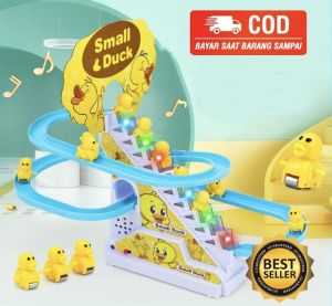 MAINAN ANAK DUCK SLIDE TANGGA BEBEK NAIK TANGGA MUSIK PROMO TERMURAH COD
