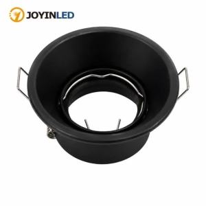 JOYINLED 1/10PCS Black GU10 Downlight Frame Round Recessed Spotlight MR16 Ceiling Light Housing Bulb Holder Fixture Cut-out 60mm