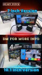 12V-24V Truck Bus Dashcam 7 Inch / 10.1 Inch 4K UHD Cameras Parking Recording HD Display With Reverse System Rear View